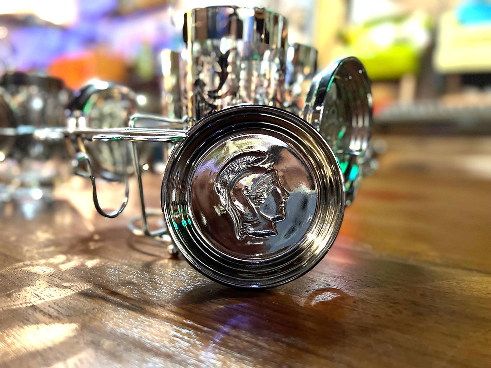 Thumbnail: Vitreon Guardian Crest Glass Tumbler& Coaster.