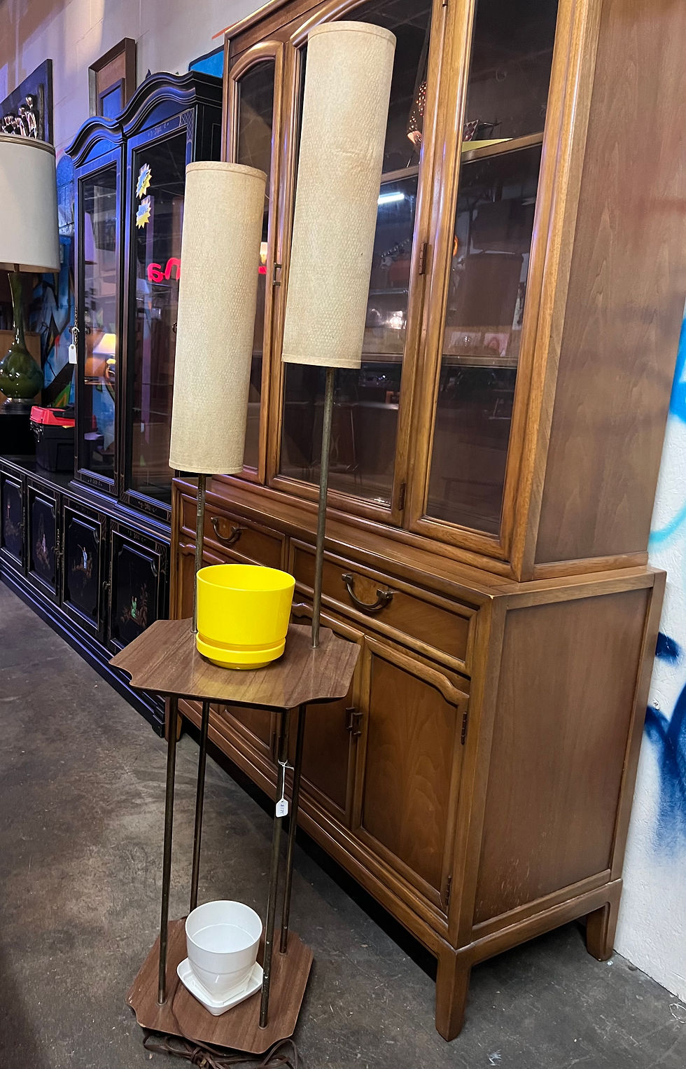 Thumbnail: Vintage 2 tiers Side Table/Plants stand.