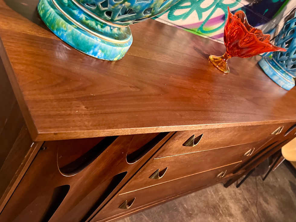 Thumbnail: Broyhill Brasillia Walnut Credenza/Buffet.
