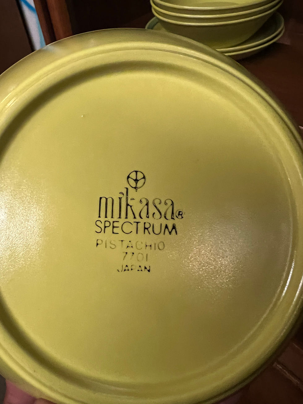 Thumbnail: Mikasa Pistachio plate wares.