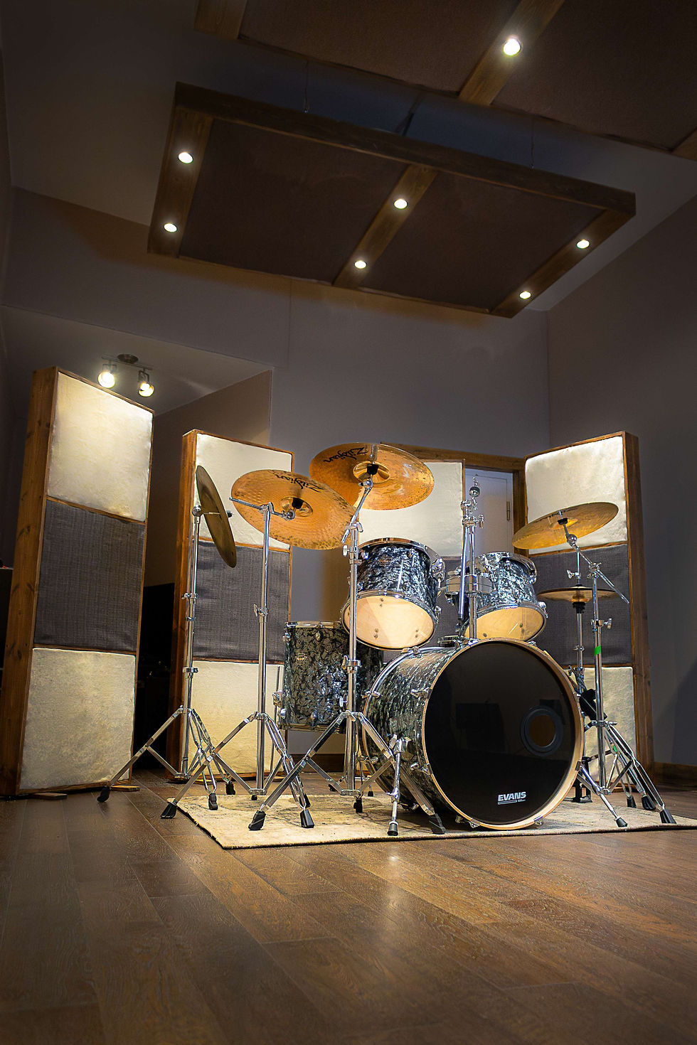 Drums in Vibratone Sound Studio - Manchester recording studio