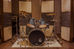 Drums in a Manchester recording studio.