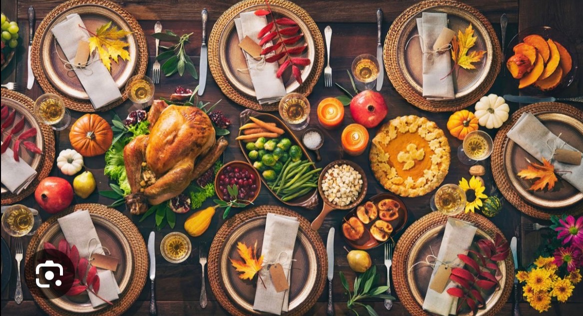 Arranged Food and Objects