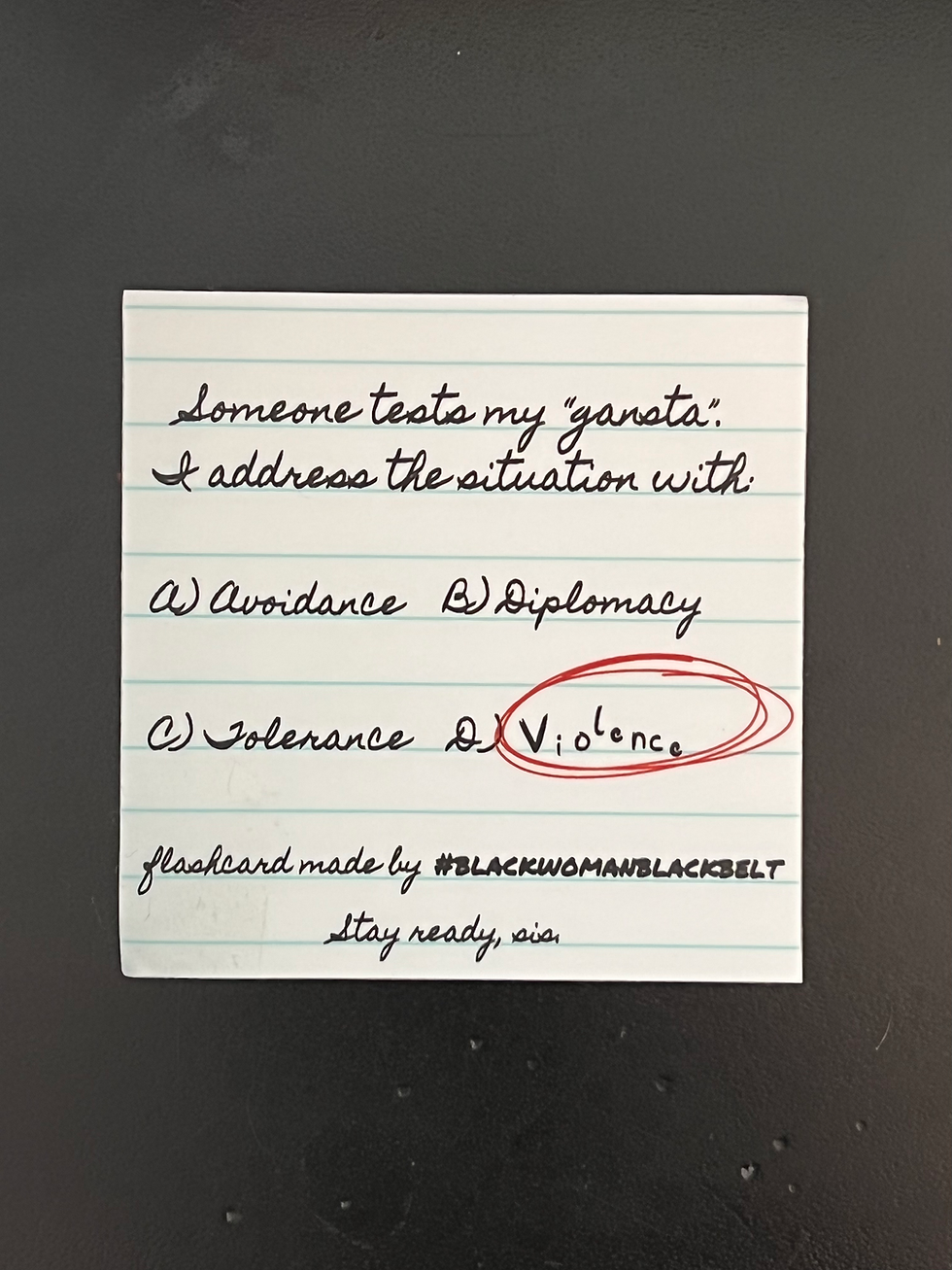 Violence Cheat Sheet Sticker