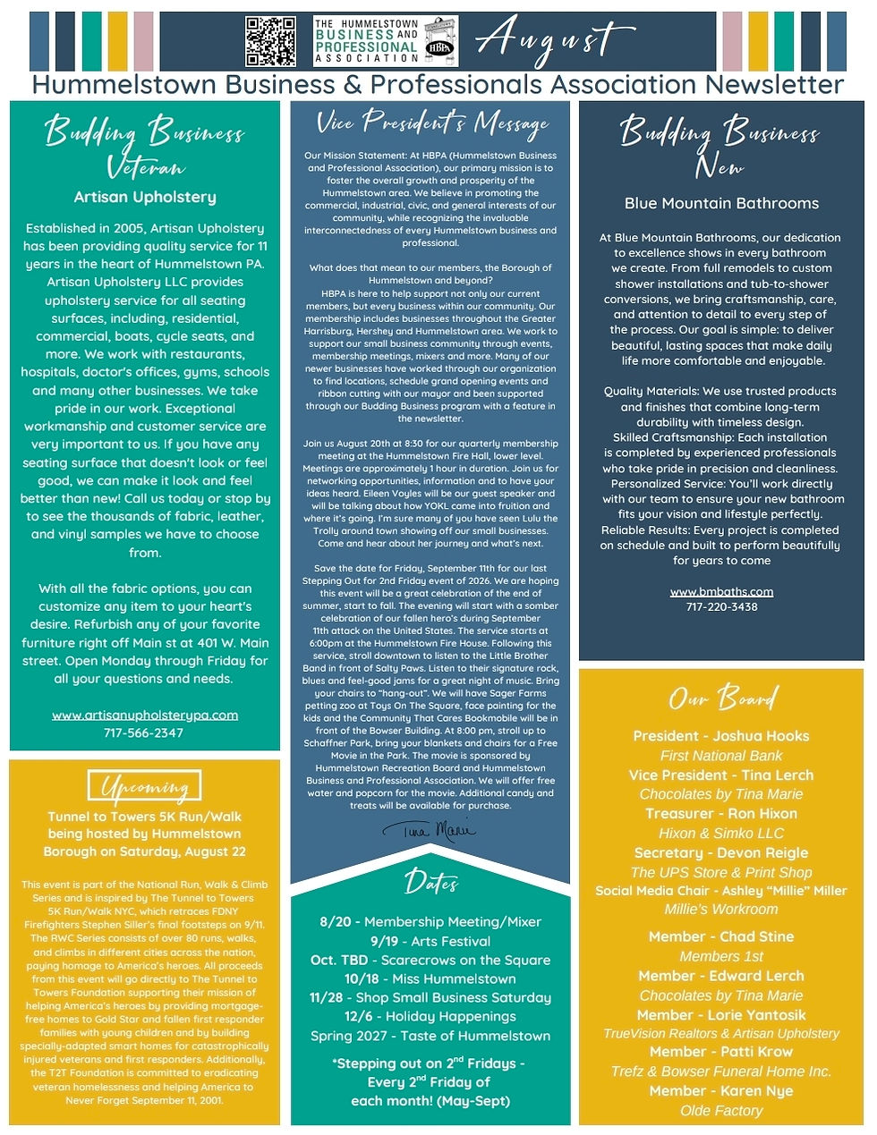 August Newsletter