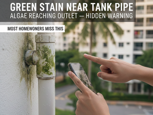 This Green Stain Near Your Tank Pipe Means Algae Reaching Outlet — Hidden Warning Most Homeowners Miss