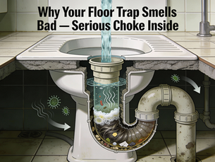 Why Your Floor Trap Smells Bad — Serious Choke Inside