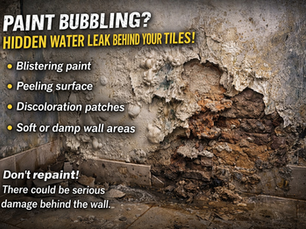 Why Your Bathroom Wall Paint Bubbles — The Hidden Leakage Behind Tiles