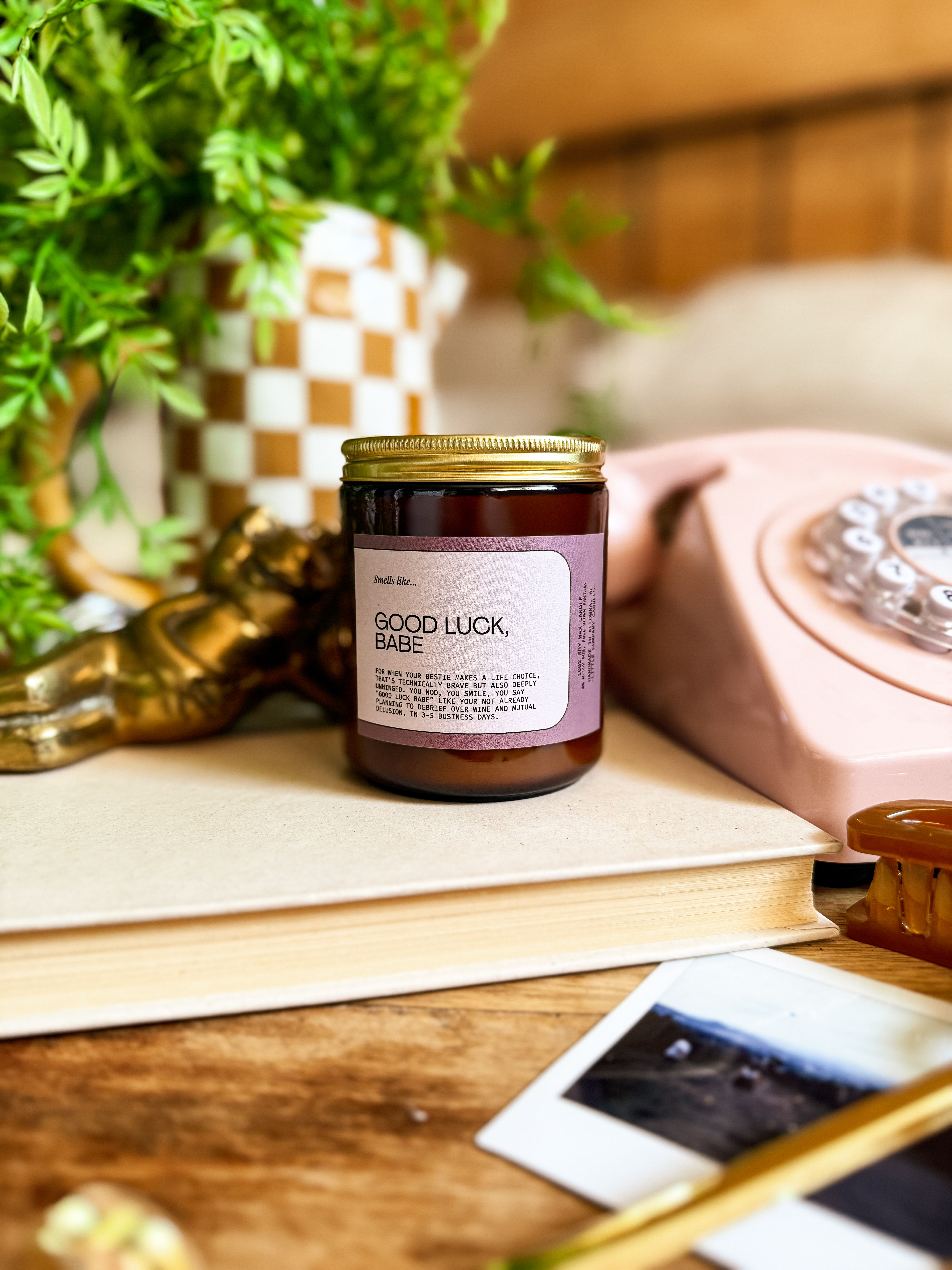 Good Luck, Babe Candle