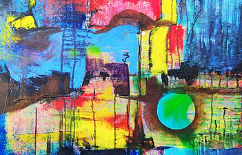_The hight floating bridge_ (Acryl on pr