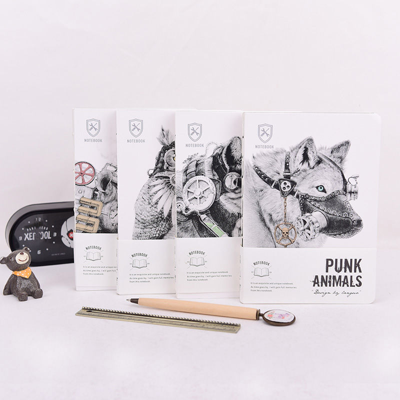 Punk Animals Mixed Notebook