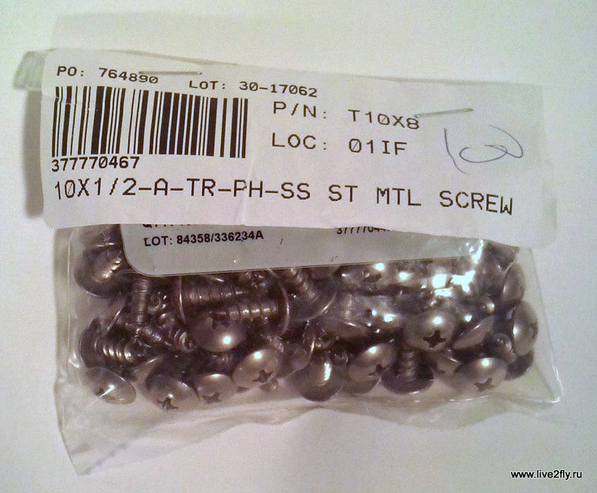 Саморез T10X8 / TRUSS HEAD TYPE A STAINLESS T10X8