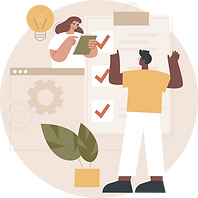 illustrazione di una persona che prende delle note