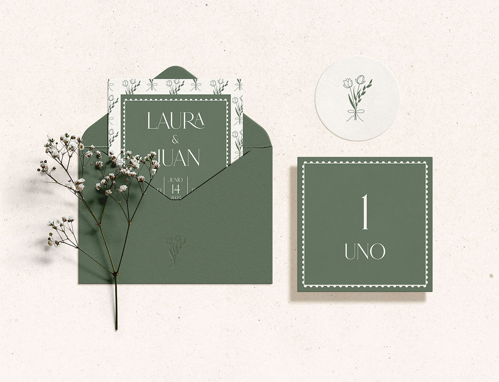 Miniatura: Garden Collection - Pack de Papelería para Bodas prediseñada
