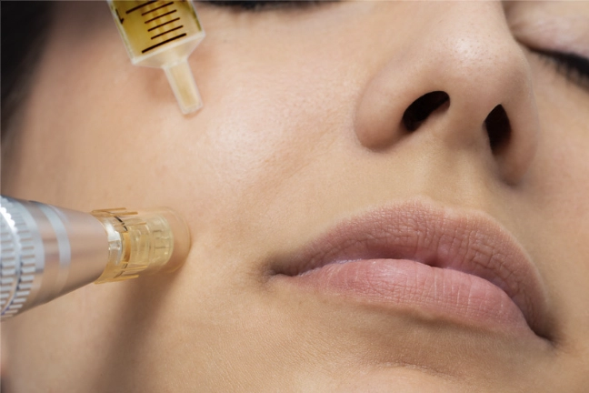 Microneedle with PRP facial rejuvenation treatment