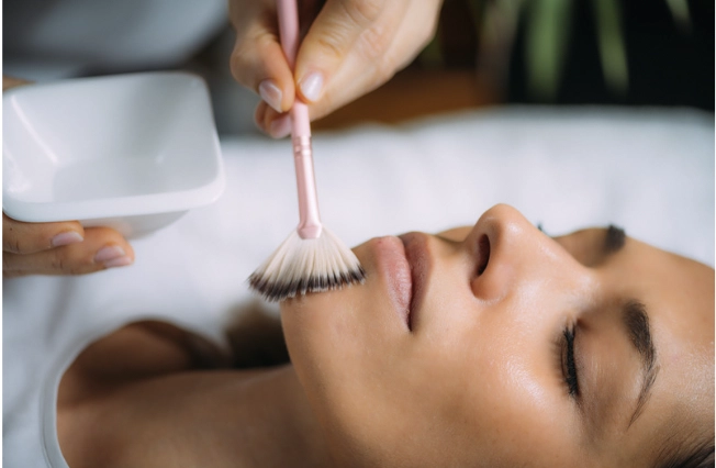 model for a bespoke chemical peel at a tucson med spa