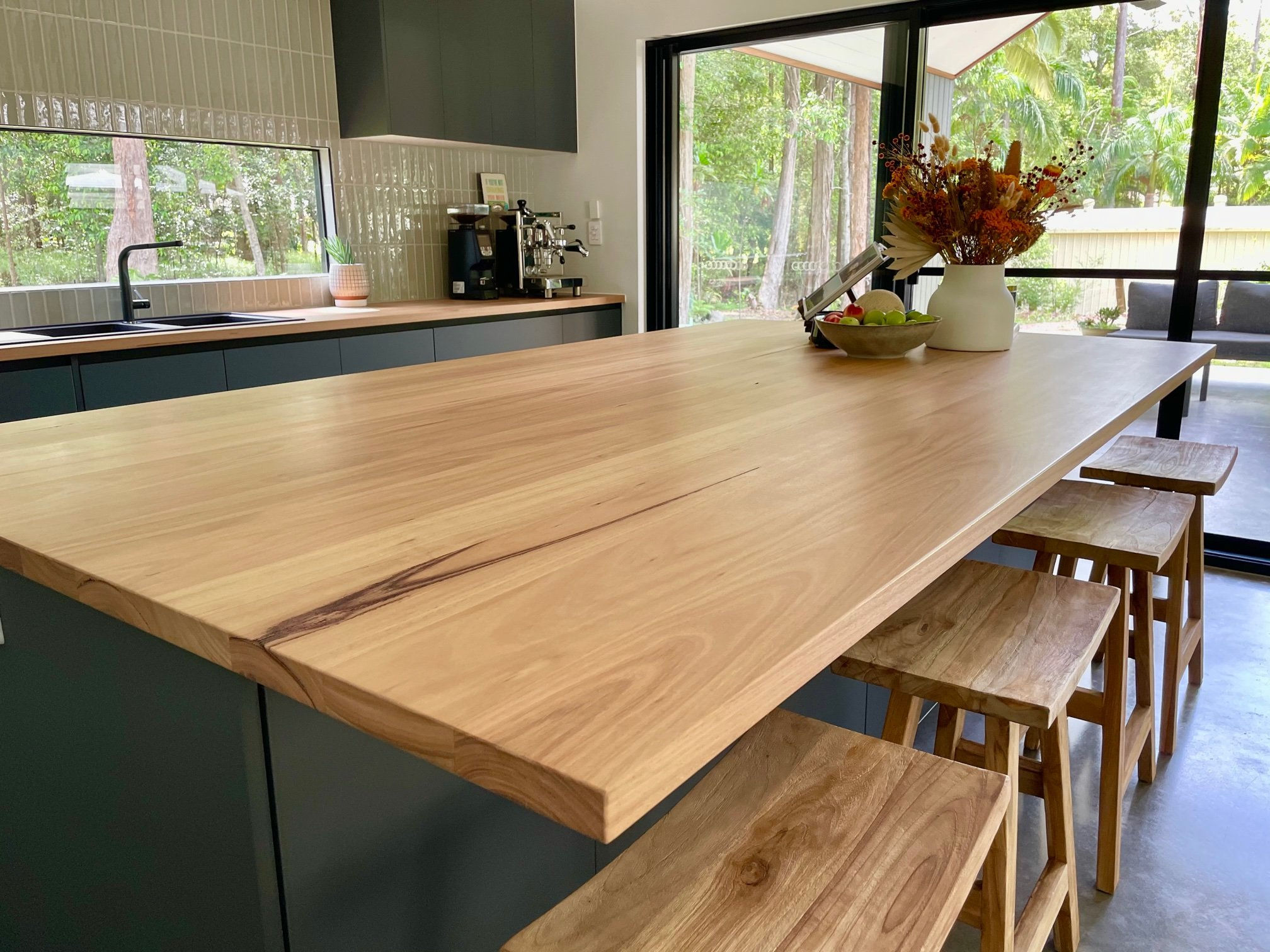 Timber benchtop