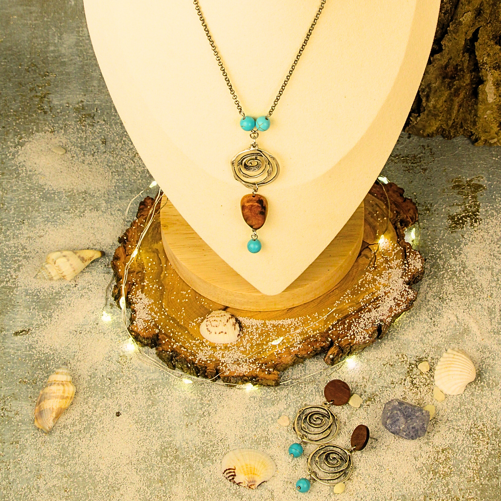 Baumperlen Schmuck Set „Forest Breeze“ – The Harmony of the Elements