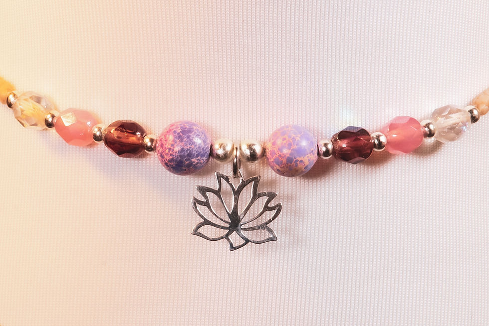 Halskette Sterling Silber Lotus Blüte