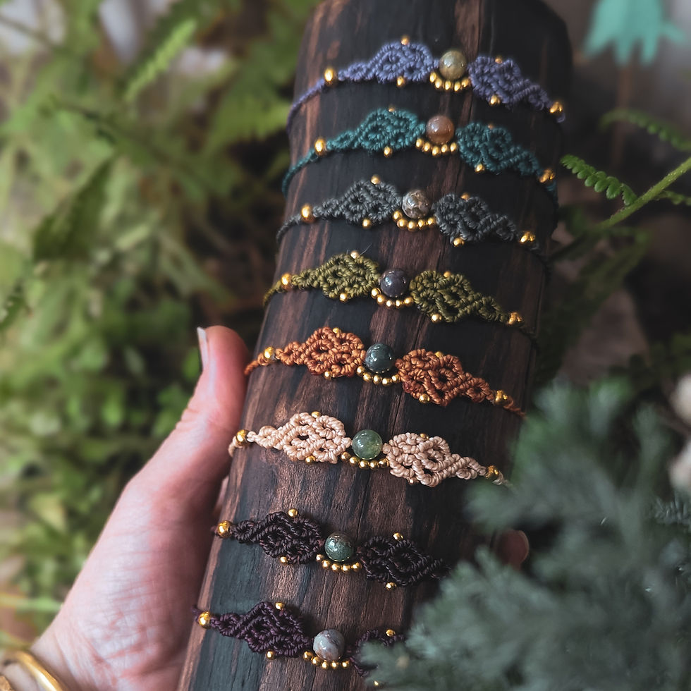 handgefertigte Boho Beach Makramee Armband