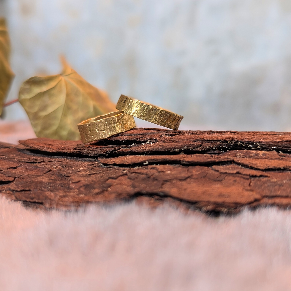 Miniaturbild: "Gaia" Rustikaler Ring aus Messing für Damen & Herren