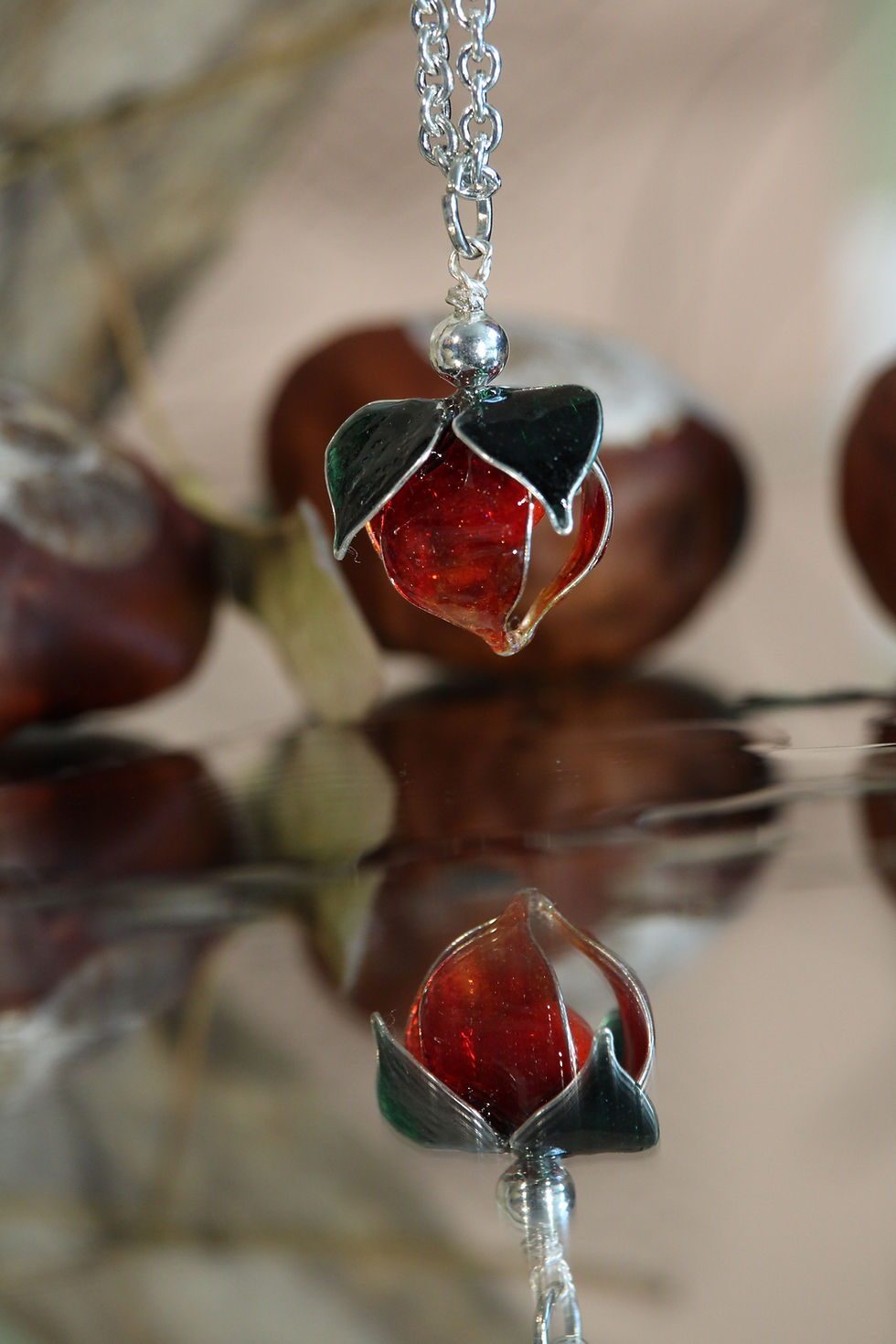 Resin Lampion Schmuck Kette