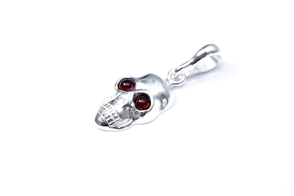 Thumbnail: Silver Skull Necklace