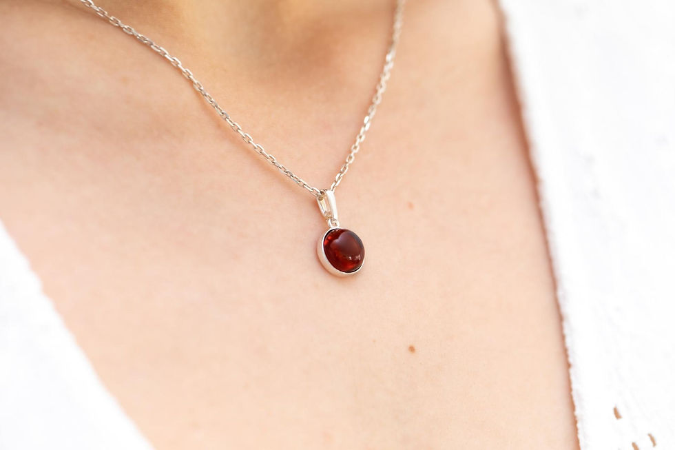 Thumbnail: ESSENTIALS Mini Cherry Amber Pendant