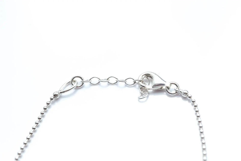 Thumbnail: Decorative Amber & Silver Ball Bracelet