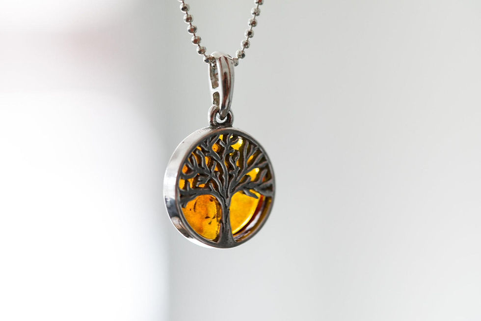 Thumbnail: Large Gold Plated Tree of Life Pendant