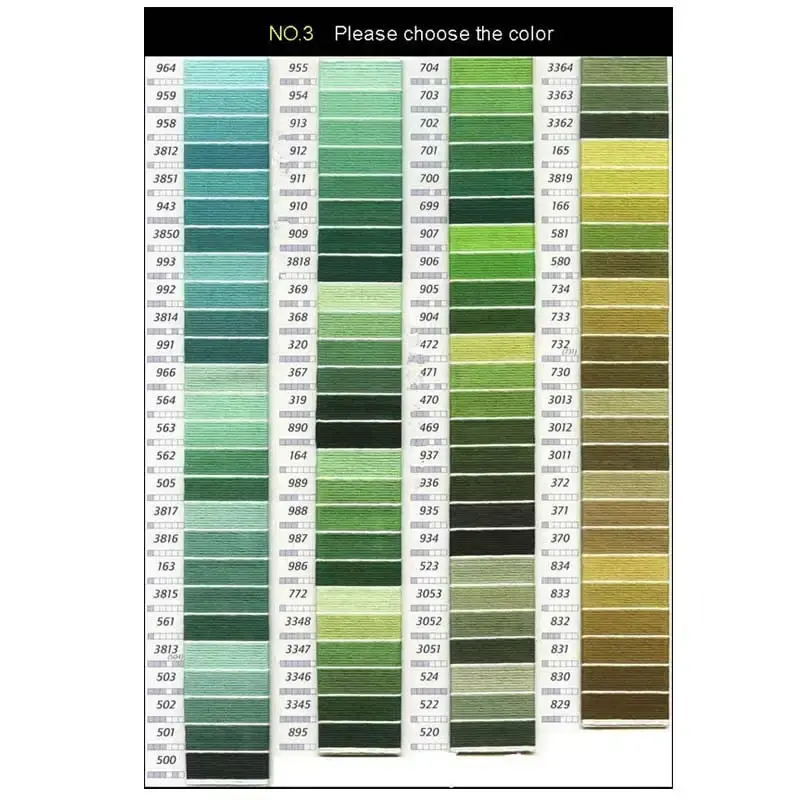 Thumbnail: 899--951-10 Pieces Cross Stitch Threads / Cross Stitch Embroidery Thread /