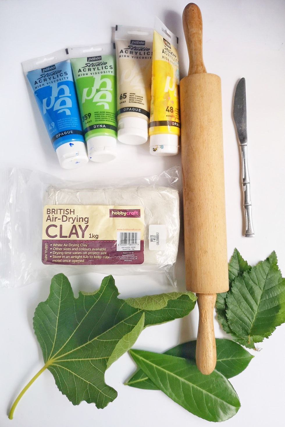 Equipment for air dry clay crafts