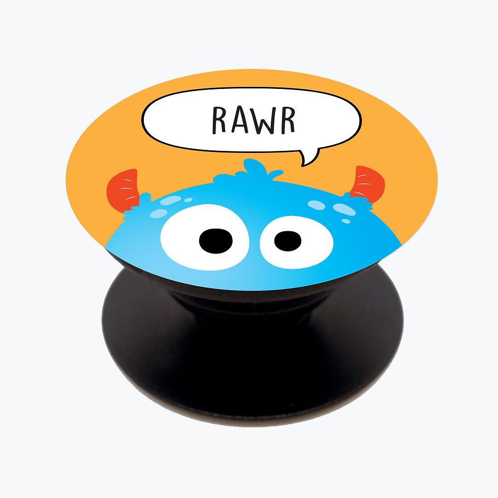 Thumbnail: Cute Monsters - 4 Interchangeable Phone Grip Decals
