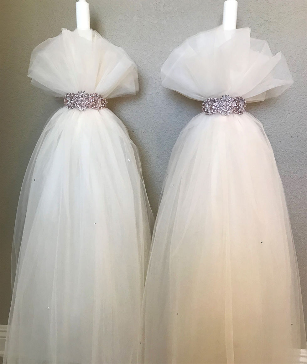 Thumbnail: Tulle & Rhinestone Wedding lambathes