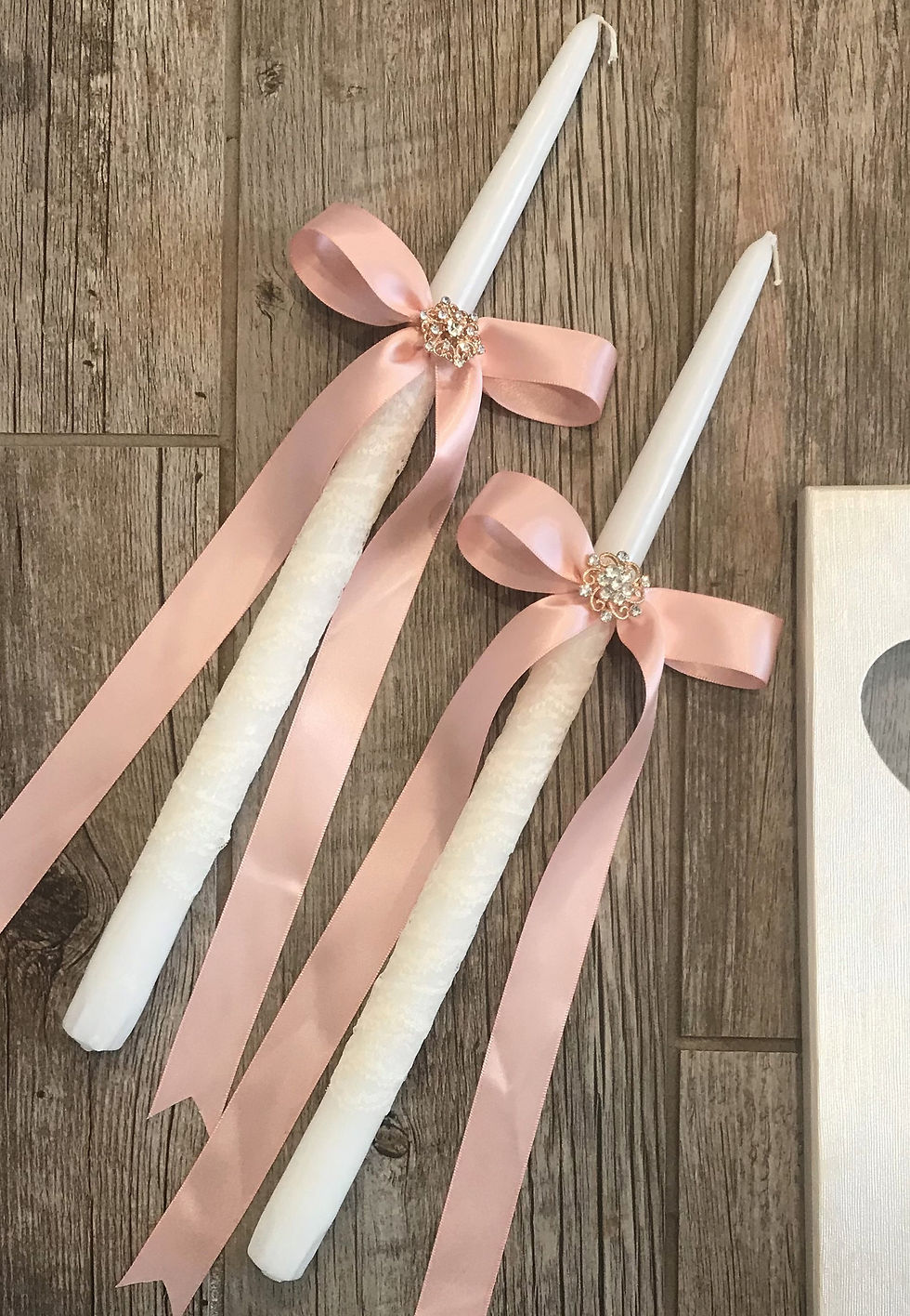 Thumbnail: Vintage look Wedding candles