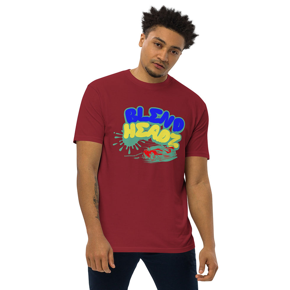 Thumbnail: Blend Headz 2 Blue premium heavyweight tee