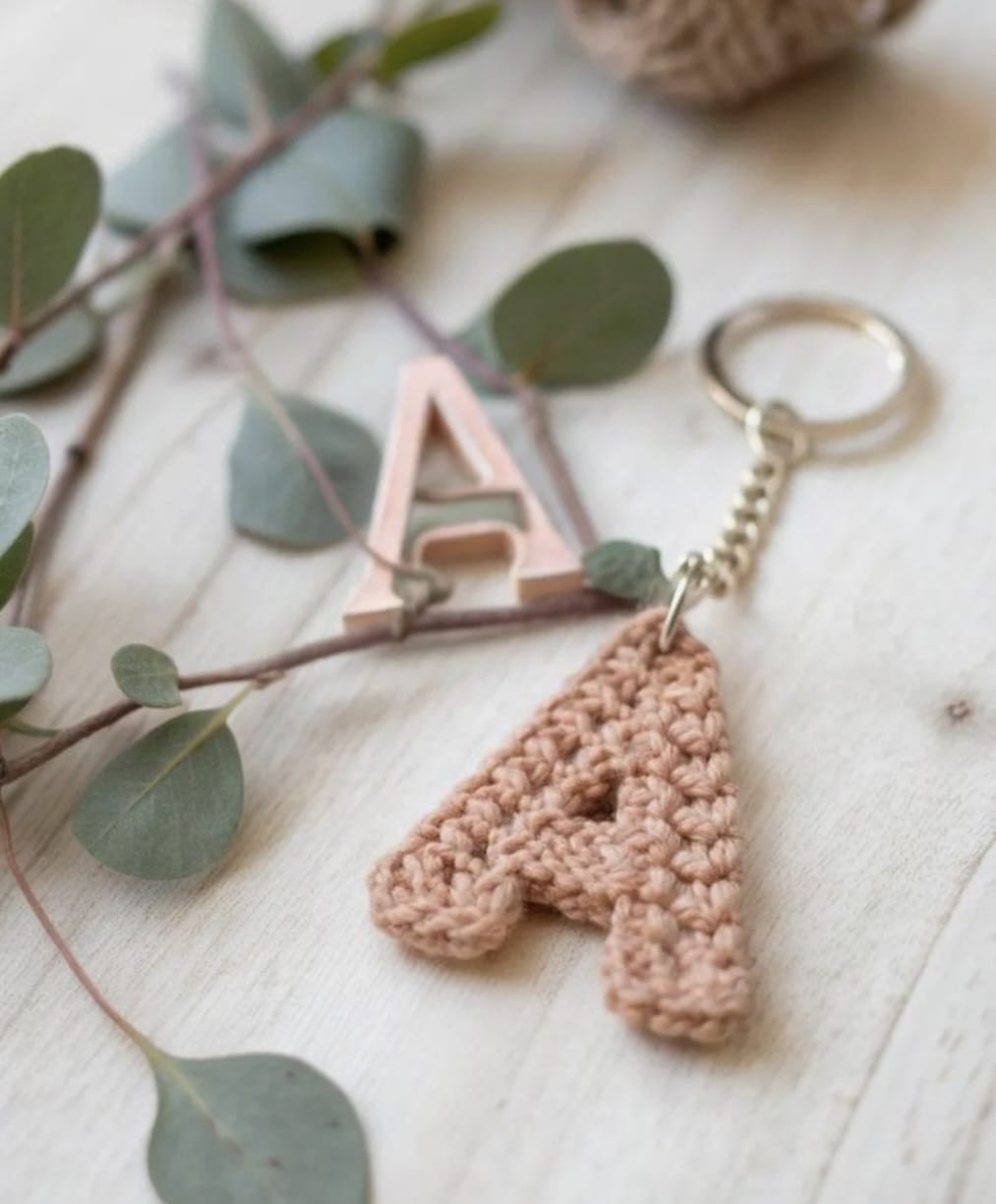 Crochet Alphabet Keychains