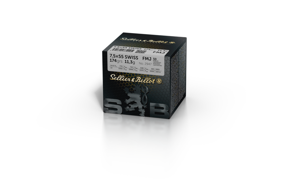 Bulk 7,5x55 SWISS FMJ - 174 GRS