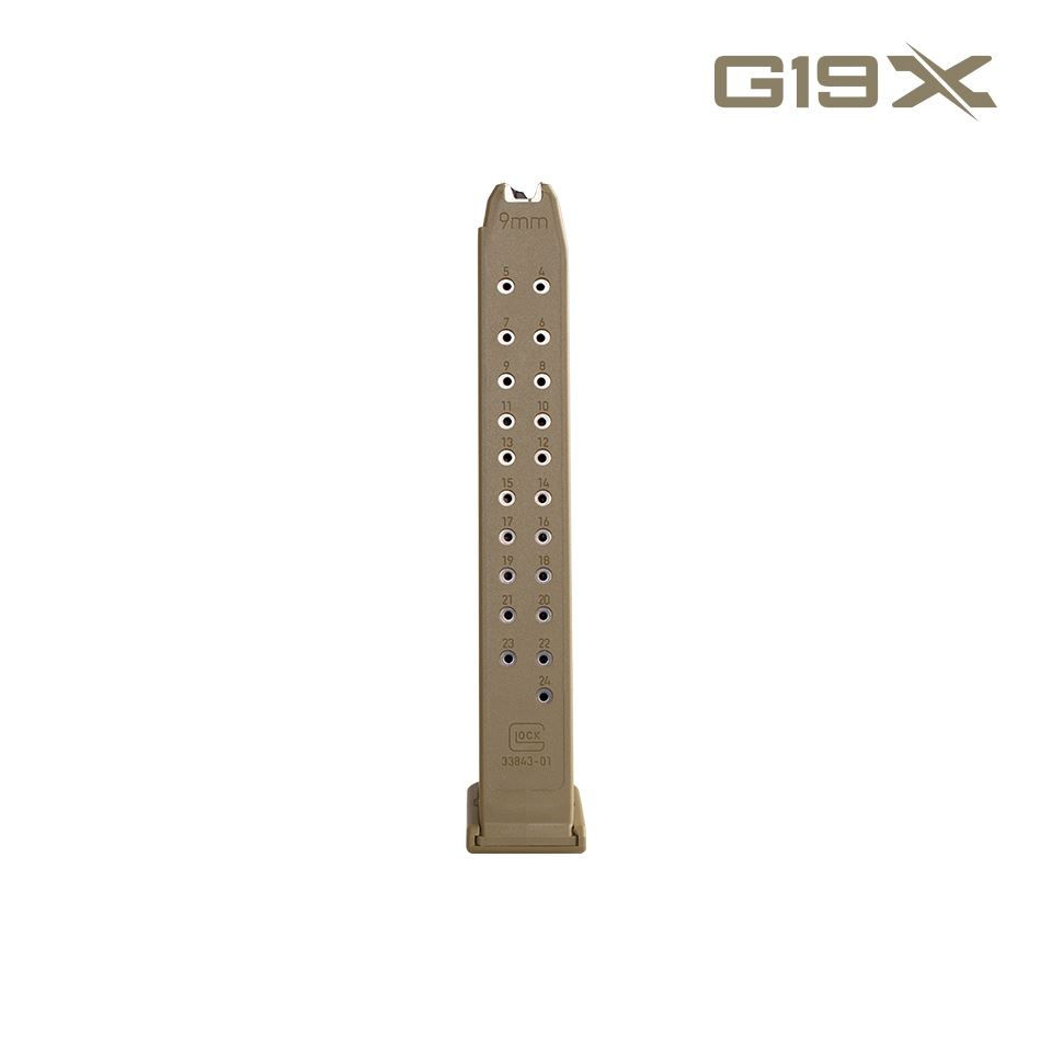 Miniaturbild: Magazin Glock 9mm 24 Schuss (Coyote)