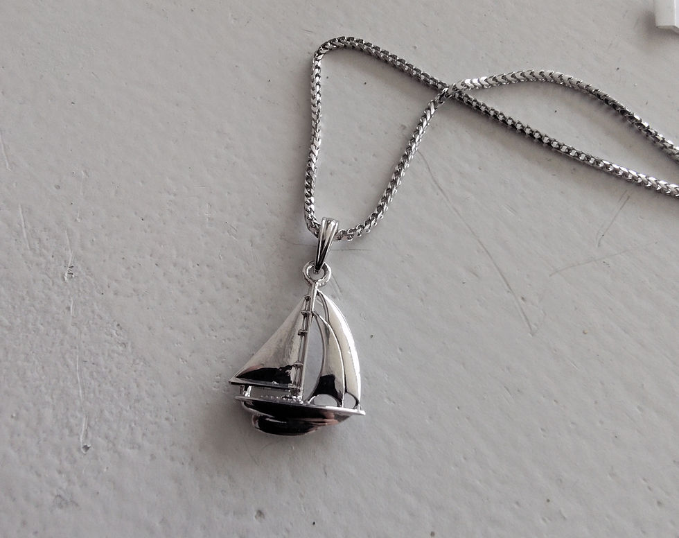 Thumbnail: 14K 3-D Sail Boat Pendant