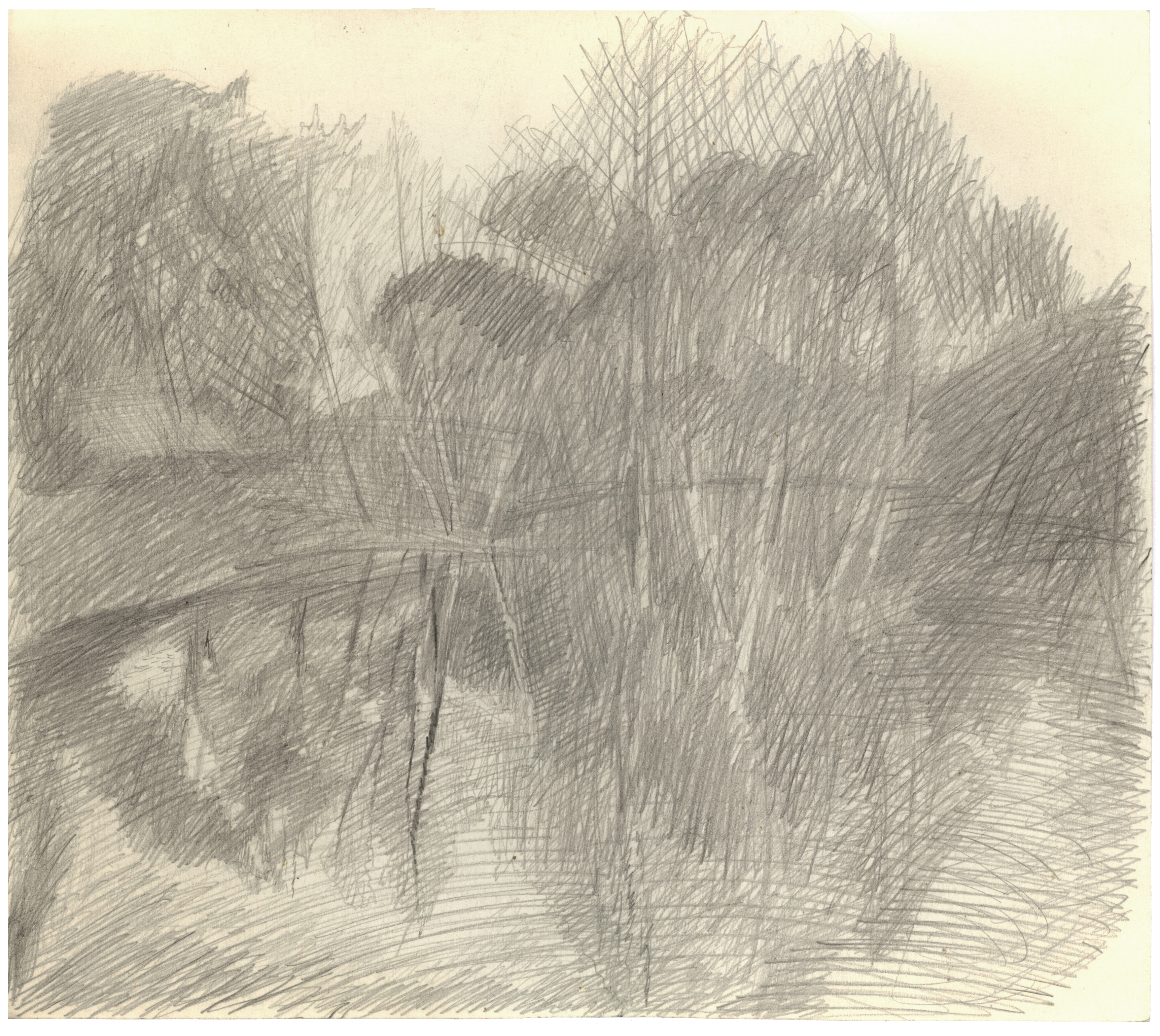 Sketch of "Spring View" etching