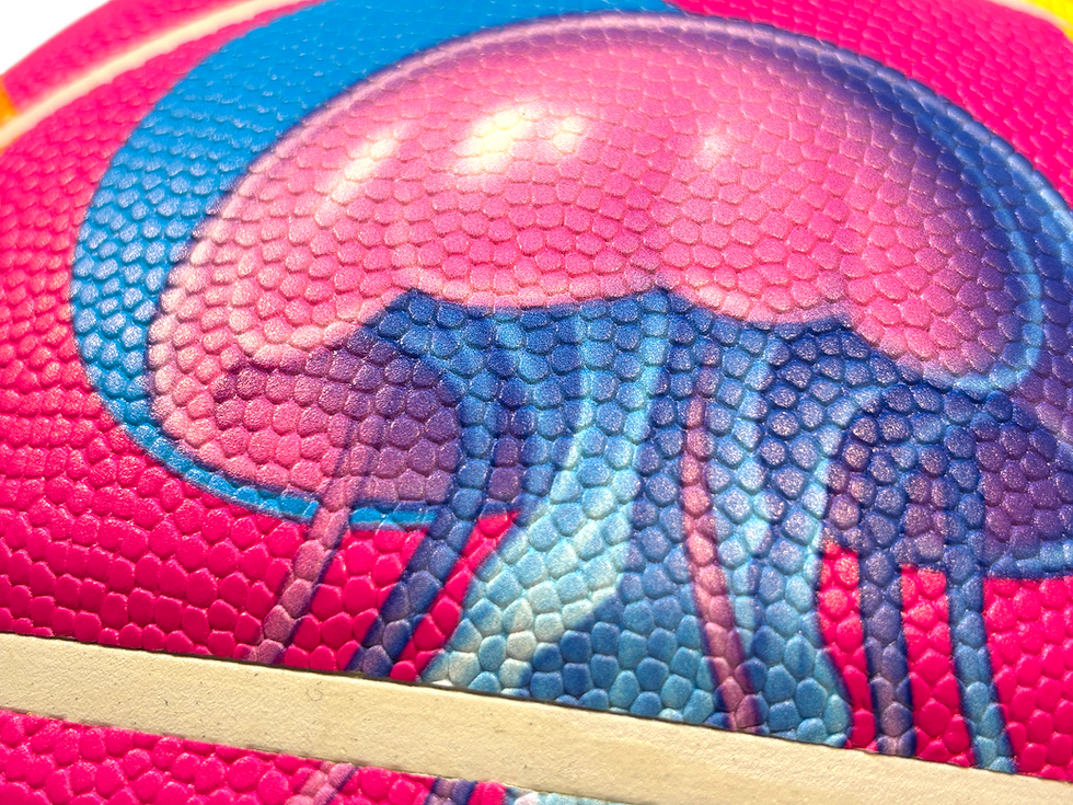 Miniatura: particolare rosa jellyfish pallone da basket da collezione Envy basketball