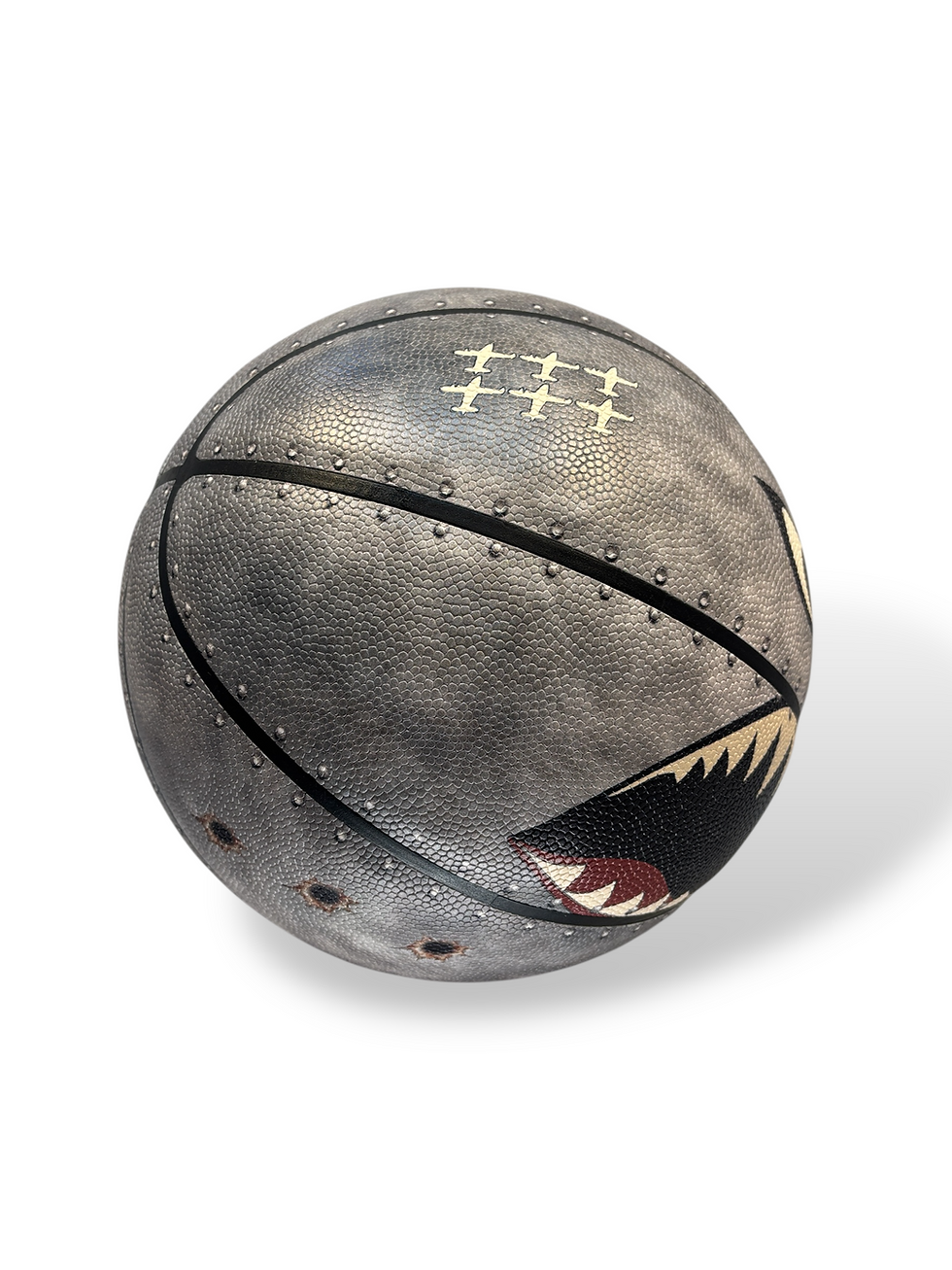 Miniatura: vista sul lato 3/4 warhawk pallone da basket da collezione Envy basketball