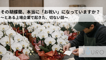 その胡蝶蘭、本当に「お祝い」になっていますか？とある上場企業で起きた、切ない話
