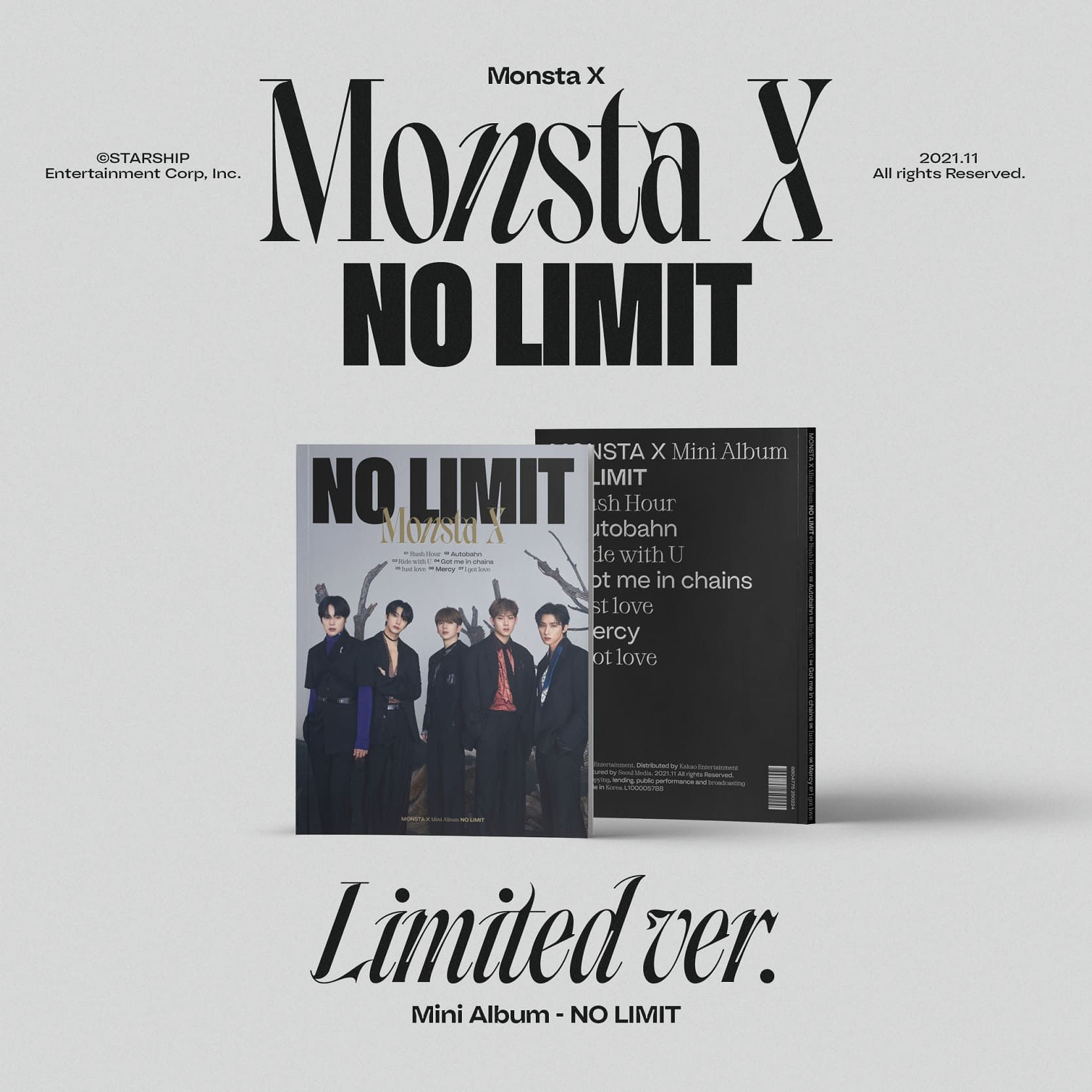 MONSTA X 10th Mini [NO LIMIT] (Limited Ver.)