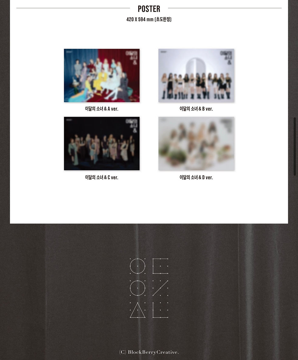 섬네일: [Set of 4] LOONA 4th Mini Album [&]