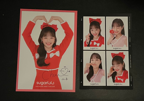 loona chuu sugarlolo 今月の少女 チュウ トレカ ♡ CHUU SUGARLOLO OFFICIAL MD LIMITED GOODS SET PHOTOCARD + 4CUT