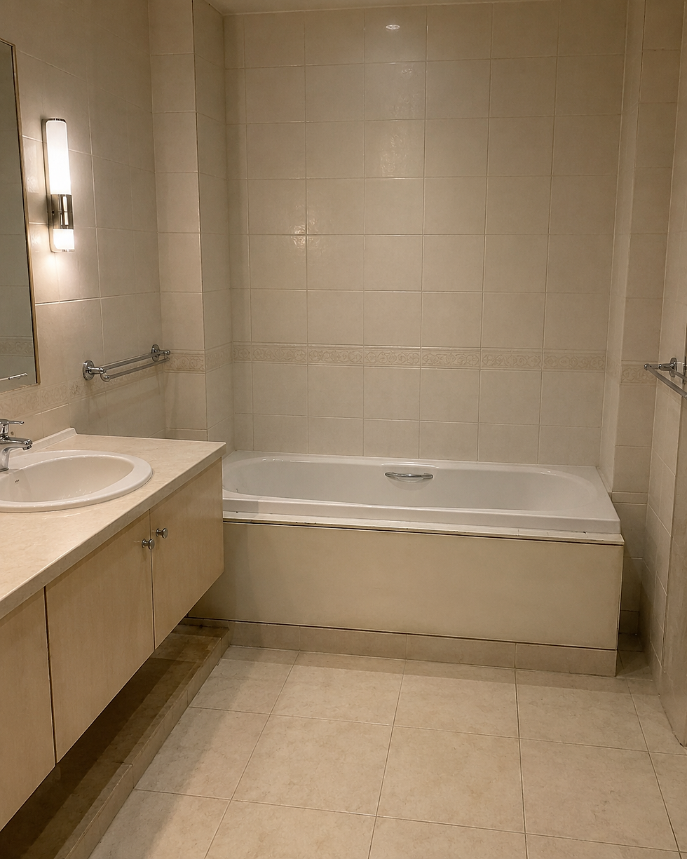 Before bathroom