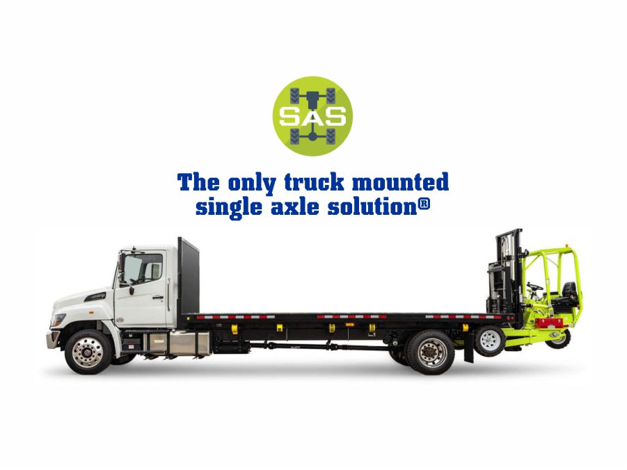 Truck mounted single axle solution