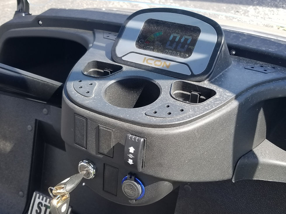 Thumbnail: ICON EV i40F 4 passenger electric golf cart *